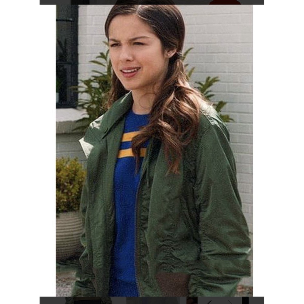 Vince Bomber High School Musical S02 Olivia Rodrigo Jacket Green Khaki XS